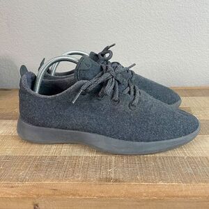 Allbirds Wool Runner Athletic‎ Shoes Sneakers Womens 10 Dark Gray Black Lace Up